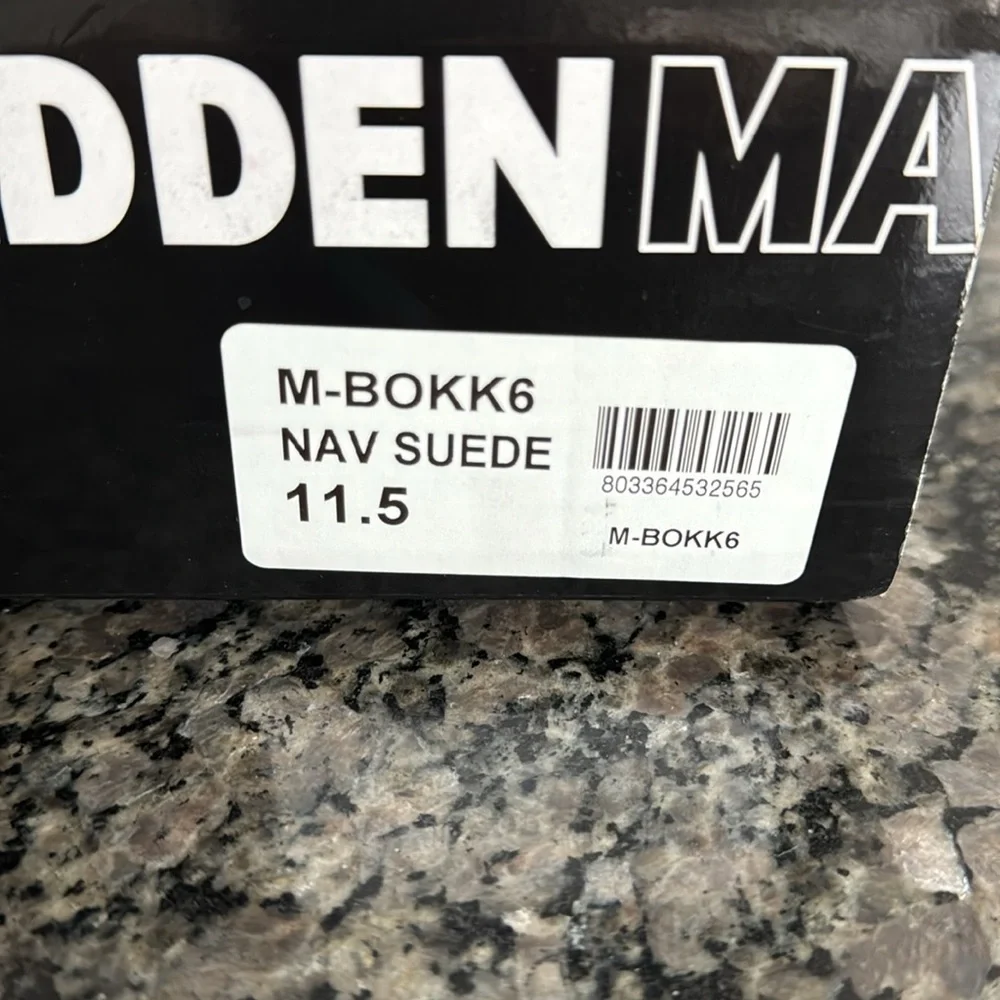 Steve Madden book navy suede NIB 11.5